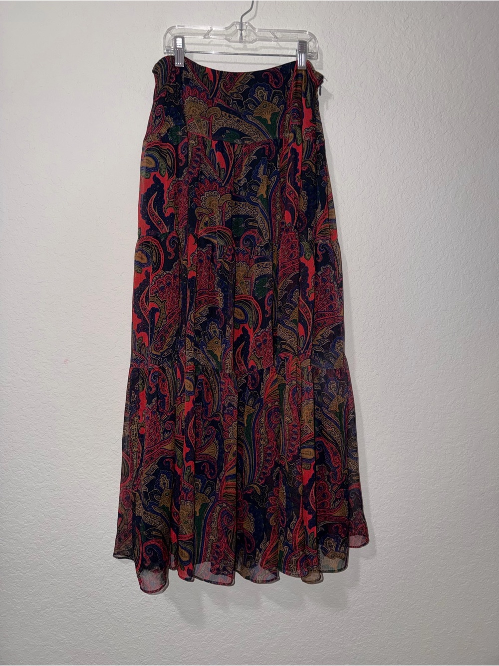 Lauren Ralph Lauren Paisley Tiered Maxi Skirt - Picture 3 of 7